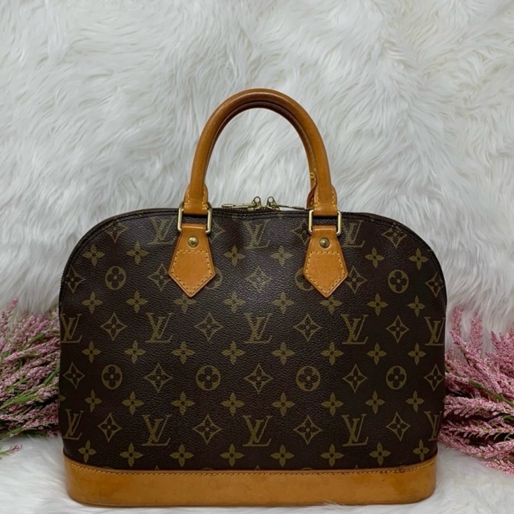 100% Authentic LOUIS VUITTON Alma Monogram Handbag